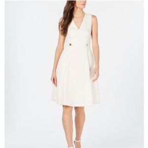 Anne Klein Jacquard Fit & Flare Dress
